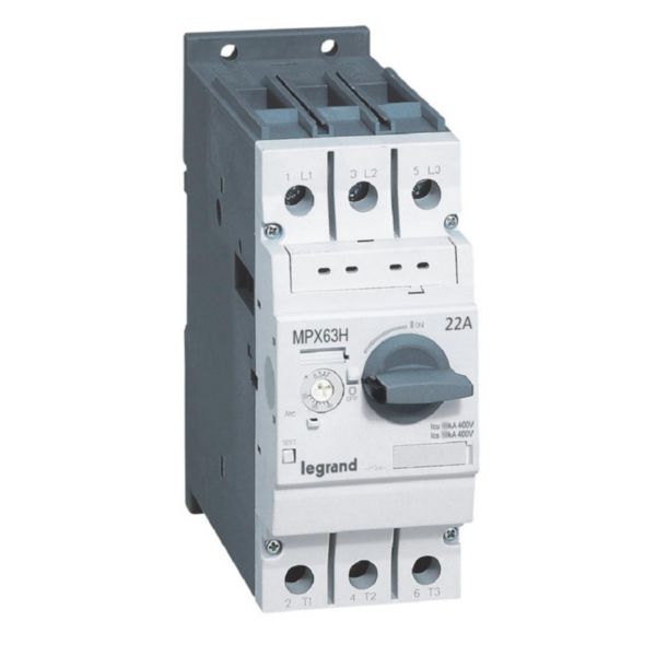 Guardamotor magnetotérmico MPX³ 63H - 22A-32A - 50kA