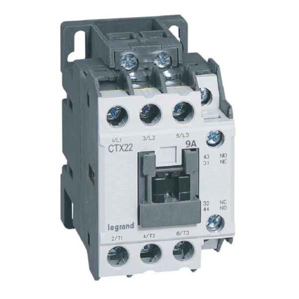Contactores tripolares CTX³ 22 - 9A - 230V~ - 1 NA + 1 NC