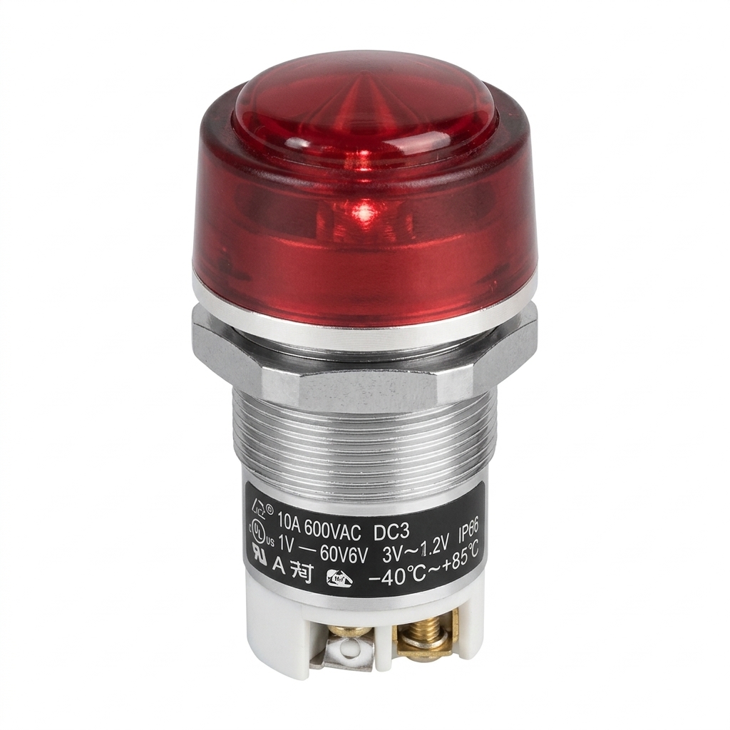 INDICADOR ROJO LUZ LED