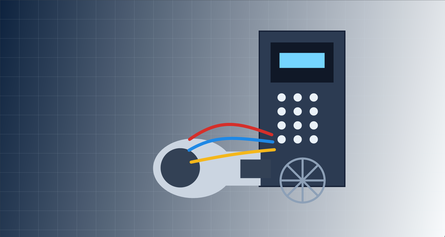 Control de motores con variador de frecuencia y cableado industrial